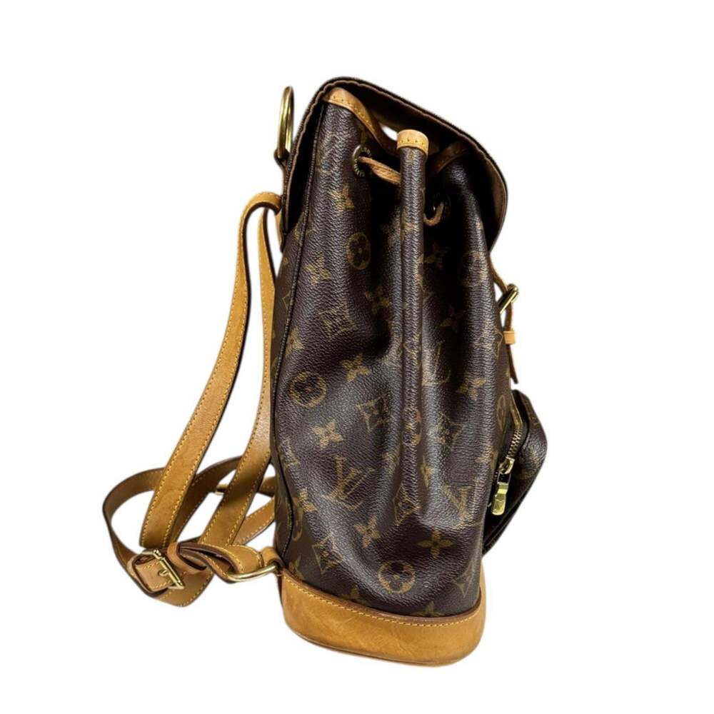 LOUIS VUITTON Brown Monogram Canvas Backpack - Picture 4 of 16